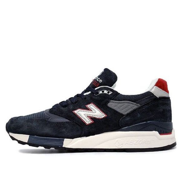 New Balance 998 J Crew X Navy Men's Suede Sneakers - Picture 2 of 8